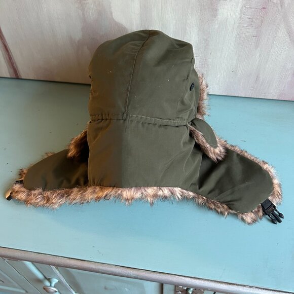 John Boy Trapper Hat Bomber Hat Faux Fur One Size Cold Gear Raingear Hunting - Picture 7 of 12